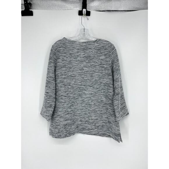 Loft Multicolor Marled Knit 3/4 Sleeve Sweater Size Medium - Picture 3 of 8